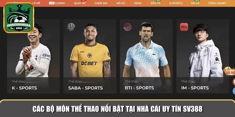 soi keo nha cai uy tin sv88 Các bộ môn thể thao nổi bật tại nhà cái uy tín SV388