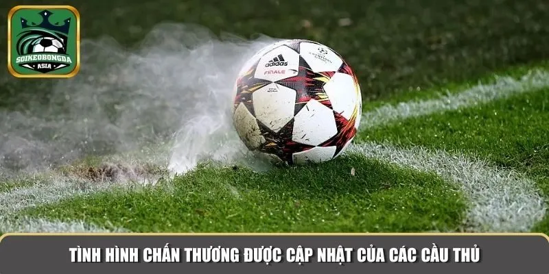 thong tin truoc tran Tình hình chấn thương  được cập nhật của các cầu thủ